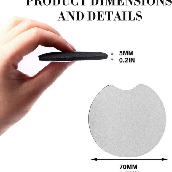 2 pcs Car Coasters Decoration, Accessories - Picture 2 of 3